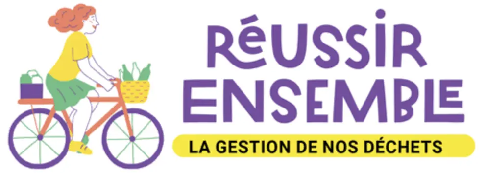 bandeau avec un dessin sur la gestion des déchets
